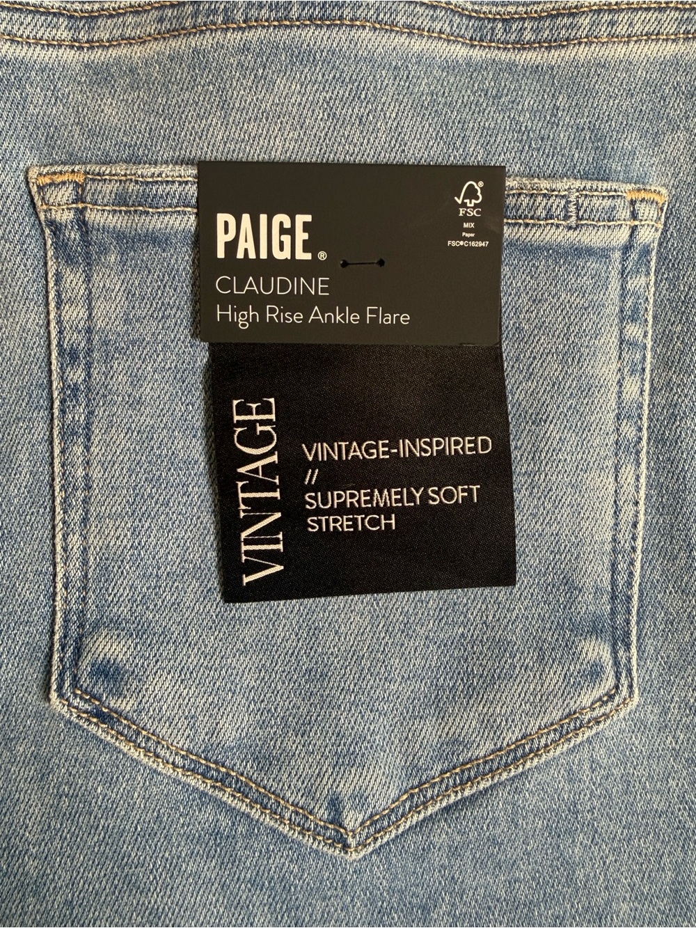 PAIGE Claudine High Rise Ankle Flare Jeans Light Blue NWT Size 34 - Picture 7 of 16